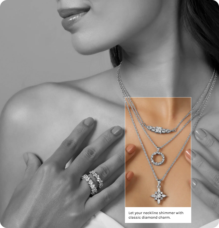 Model with jewelry