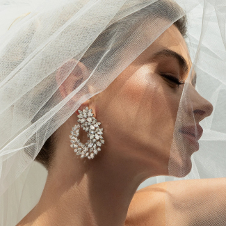 Rose gold necklace and jewelry set